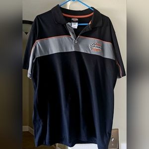 Men's polo embroidered short-sleeved shirt